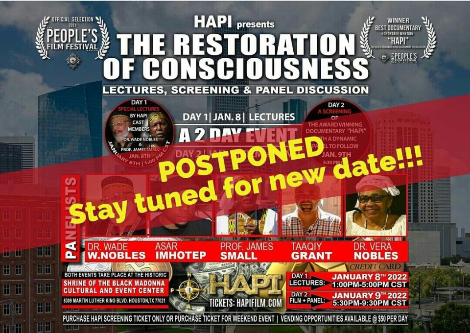 The event in Houston has been cancelled this weekend due to the rise in COVID cases and the venues cancelling events due to the upsurge. New date will be given soon.